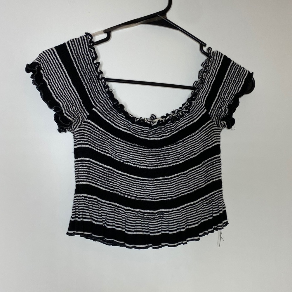 Striped Off the Shoulder Shirt